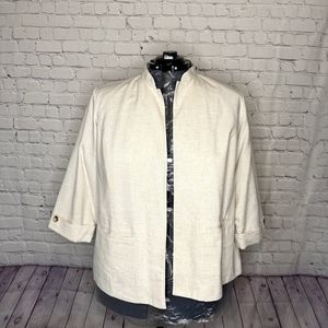Sag Harbor Cream Color Linen Jacket